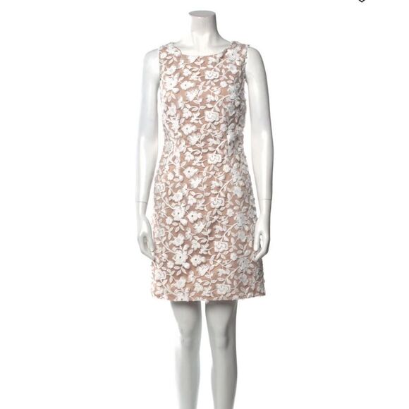 aidan by Aidan Mattox sleeveless floral lace dress - Picture 1 of 7